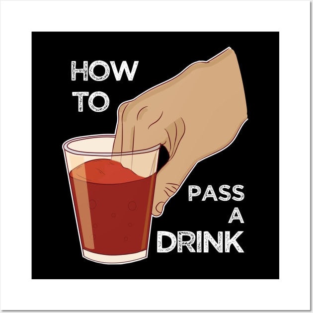 Can you pass my drink bro? Dipping fingers Funny Meme Wall Art by alltheprints
